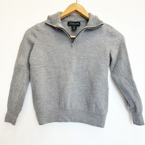 Christian Lacroix 100% Wool Extra Fine Merino Quarter Zip Pullover Sweater Small
